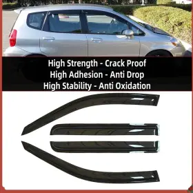 94743 Oe Quality Unite 4pcs Window Rain Guards Deflectors Visor For 2007 - 2008 Honda Fit