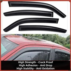 94810 Oe Quality Unite 4pcs Outside Mount Window Visor Sun Rain Guards For 2006 - 2010 Dodge Charger