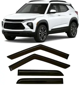 Ocvtbcsvs21 Olltoz For Chevy Trailblazer 2021-2026 Tape On Window Visors Deflectors Rain Guards