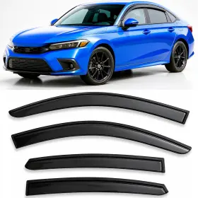 Ohoacvs23 Olltoz Window Visor Deflectors Tape On Rain Guards Honda Accord 2023-2026 Ex-l