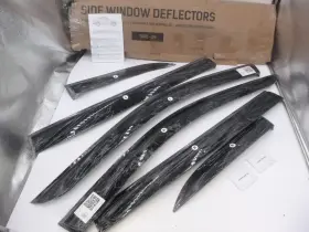 Ojpgchvs22 Olltoz Tape-on Black Side Window Deflectors For 2022-2025 Jeep Grand Cherokee
