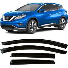 Onimrvs15 Olltoz 2015-2024 Tape-on Side Window Visor Deflectors For Nissan Murano S Sv Sl Plat