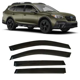 Olltoz Osbobvs20 2020-2025 Tape-on Side Window Visor Deflectors Rain Guards For Subaru Outback