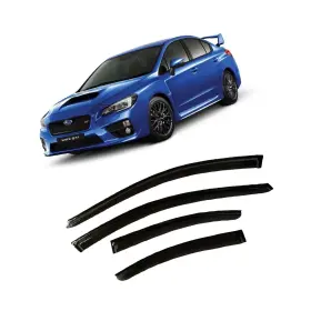 Olltoz Osbwrxvs15 2015-2021 Tape-on Side Window Visor Deflectors For Subaru Wrx Rain Guards Pre