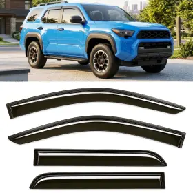 Olltoz Oty4rvs25 Window Visor Rain Guards Tape On For Toyota 4runner 2025-2026
