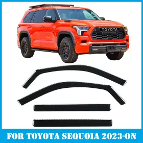 Olltoz Otysqvs23c For Toyota Sequoia 2023-2025 In-channel Window Visors Deflectors Rain Guards