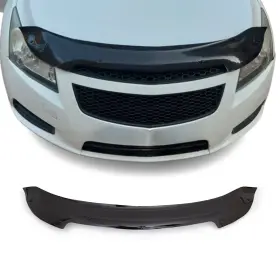 1607202 Omac Front Bug Shield Hood Deflector Guard For Chevrolet Cruze 2011-2015 Sedan Black
