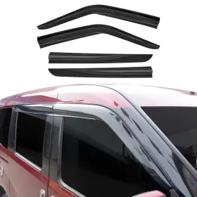 Omac 2524200 For Ram Promaster City 15-22 Window Visor Tape-on Black Smoke Front And Rear