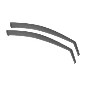2609fr12.577 Omac Window Visor Vent Rain Guard Deflector For Ford C-max 2013-2018 Black Smoke 2pcs