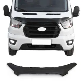2626202f Omac Front Bug Shield Hood Deflector Guard For Ford Transit 2021-2025 Black Smoke