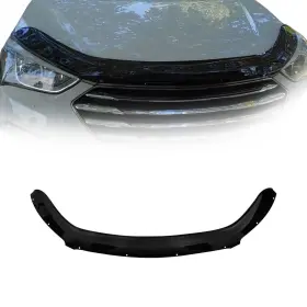 3223204 Omac Hood Protector Bug Shield Deflector Guard For Hyundai Santa Fe 2013-2018 Black