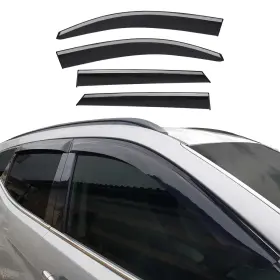 3224200p Omac Window Visor Vent Rain Guard Deflector For Hyundai Tucson 2016-2021 Smoke 4x