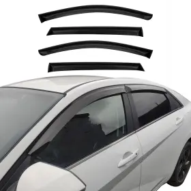 Omac 4037203 Window Visor Vent Rain Guard Deflector For Kia K5 2021-2026 Sedan Smoke 4 Pcs