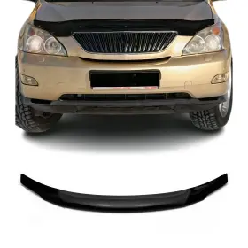 4309204 Omac Front Bug Shield Hood Deflector Guard For Lexus Rx350 2010-12 Pre-fl Black Smoke