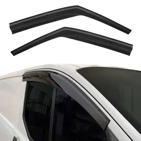 4722201 Omac For Dodge Sprinter 3500 03-06 Window Visor Tape-on Black Smoke Front