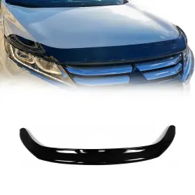 4917202 Omac Front Bug Shield Hood Deflector For Mitsubishi Eclipse Cross Fl 2018-2020 Black