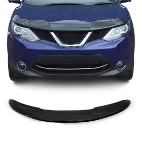 5023202 Omac Front Bug Shield Hood Deflector Guard For Nissan Rogue Sport 2017-2020 Black