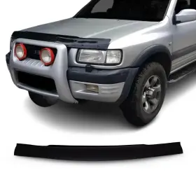 5214202 Omac Front Bug Shield Hood Deflector Guard For Isuzu Rodeo 1998-2004 Black Smoke