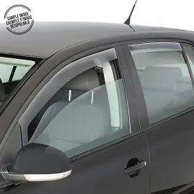 Omac 698797942218 Window Visor Vent Rain Guard For Bmw 3 Series E90 Sedan 2004-2011 Smoke 4x
