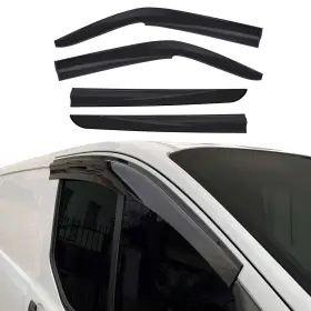 7522200 Omac Window Visor Vent Rain Deflector For Vw T5 T6 Transporter 2003-2021 Smoke 4x