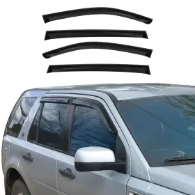 9977203 Omac Window Visor Vent Rain Guard Deflector For Lexus Rx450h 2010-2015 Smoke 4 Pcs