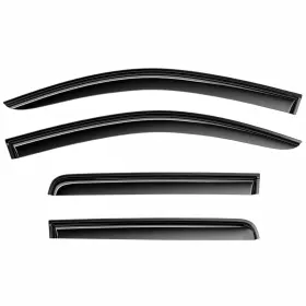 Drp422302 Omac Clim Art Wind Deflectors For Ford Maverick 2022-2025 Shatterproof Smoke 4 Pcs