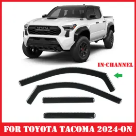4150369 Optimal In-channel Window Visors Deflectors Rain Guards For Toyota Tacoma 2024-2025 4150369 Optimal In-channel Window Visors Deflectors Rain Guards For Toyota Tacoma 2024-2025