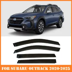 4578 Optimal Smoke Tinted Window Visors Deflectors Rain Guards For Subaru Outback 2020-2025