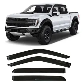 Fdf150vsc15 Optimal Co 2015-2025 Tape-on Side Window Deflector Visors For Ford F150 Supercrew Crew