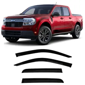 Fdmvvs22 Optimal Co 2022-2025 Tape-on Side Window Visor Deflectors For Ford Maverick Xl Xlt Laria