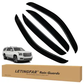 Cvthvs15 Optimal Tinted Window Visors Deflectors Rain Guards For Chevy Tahoe/ Gmc Yukon 2015-2020