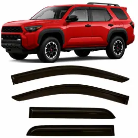 Ty4rvs25 Optimal Tape On Window Visors Deflectors Rain Guards For Toyota 4runner 2025-2026 Ty4rvs25 Optimal Tape On Window Visors Deflectors Rain Guards For Toyota 4runner 2025-2026