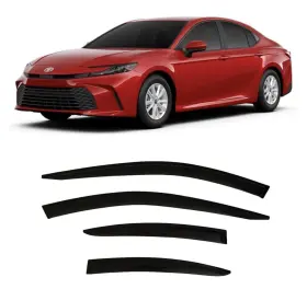 Tycmvs25 Optimal Smoke Tinted Window Visors Deflectors Rain Guards For Toyota Camry 2025-2026