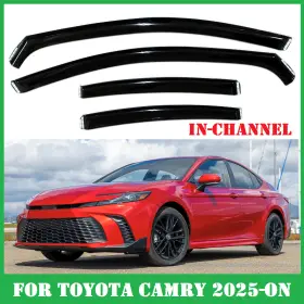 Tycmvs25c Optimal For Toyota Camry 2025-2026 In-channel Window Visors Deflectors Rain Guards