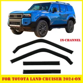 Cruiser2024-2025 Optimal Tylcvs24c In-channel Window Visors Deflectors Rain Guards For Toyota Land