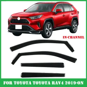 Tyrvvs19c Optimal In-channel Window Visors Deflectors Rain Guards For Toyota Rav4 2019-2025 Tyrvvs19c Optimal In-channel Window Visors Deflectors Rain Guards For Toyota Rav4 2019-2025