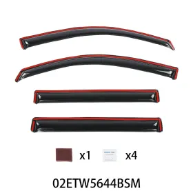 Pit66 Ult26185 In-channel Rain Guards Fit For 2015-2020 Escalade Esv Yukon Xl Suburban