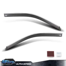 Pit66 Ult2651211 Fit For 09-18 Dodge Ram 1500 Standard Cab Window Visors Rain Sun Guard Vent 2pc