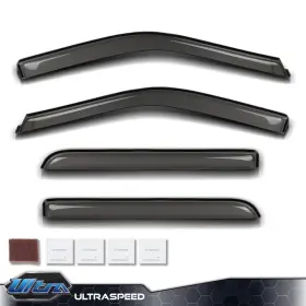 Pit66 Ult265226 Fit For 2015-2025 Ford F150/f-150 Raptor Crew Cab Window Vent Visor Rain Guard