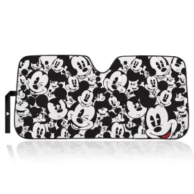 Plasticolor 003689r01 Mickey Mouse Expressions Accordion Windshield Sunshade