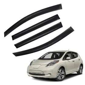 Pldde-p06-128 Pldde Window Visor Rain Guard For 2011-2017 Nissan Leaf Vent Deflector Tape-on