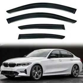 Pldde-p06-62 Pldde Window Visors For Bmw F30 3 Series 2012-2019 Carbon Fiber Trims Shade Deflector