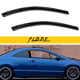 Plwv-p0006-00004 Pldde Set Of 2 Sun/rain Guard Outside Mount Window Visors Compatible With 06-11 Civ