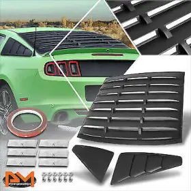 6596 Pm Performotor For 05-14 Ford Mustang Coupe Lift Off Rear&quarter Side Window Louvers With 3m Tape