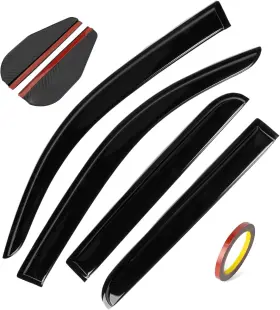 Au-de0073-24 Psler Au-de0073-24- 4pcs Side Window Vent Visor Deflectors For Tacoma 2024 2025