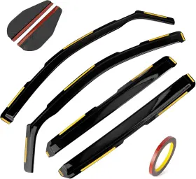 Au-de0076-19 Psler Au-de0076-19- Side Window Vent Visor Deflectors For Dodge Ram 2500 3500 Crew Cab 2019-2025