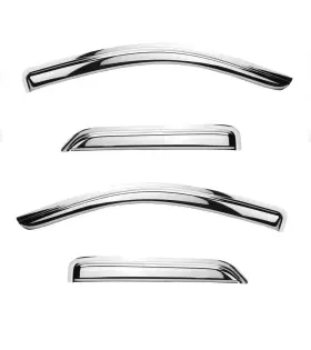 94536y Puermto Chrome Side Window Visor Wind Vent Deflector For 2014-2018 Chevy
