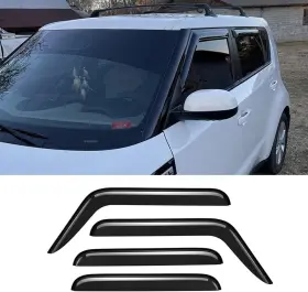 P-94167 Puermto Fit 2014-2019 Kia Soul Window Visors Sun Vent Shade Rain Wind Guards Smoke P-94167 Puermto Fit 2014-2019 Kia Soul Window Visors Sun Vent Shade Rain Wind Guards Smoke