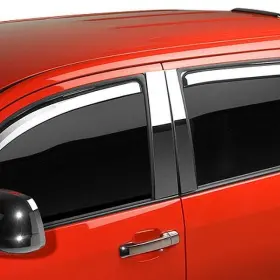 480025 Putco For Ford F-150 21-23 In-channel Element Chrome Front And Rear Window Visors