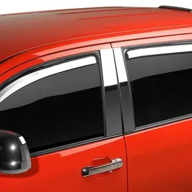 480070 Putco For Ram 1500 19-24 In-channel Element Chrome Front And Rear Window Visors